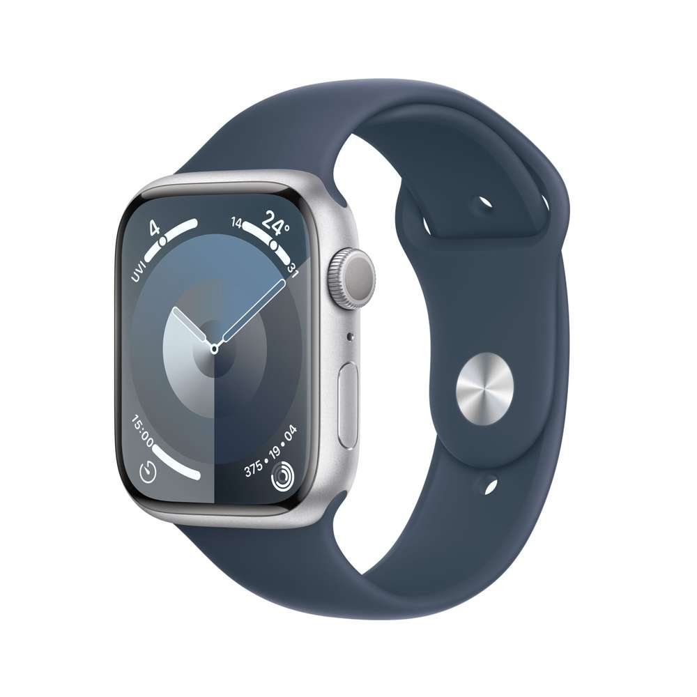 lg_avif_Apple_Watch_Series_9_GPS_Silver_Aluminum_Storm_Blue_Sport_Band_PDP_Image_Position-1__en-ME-scaled